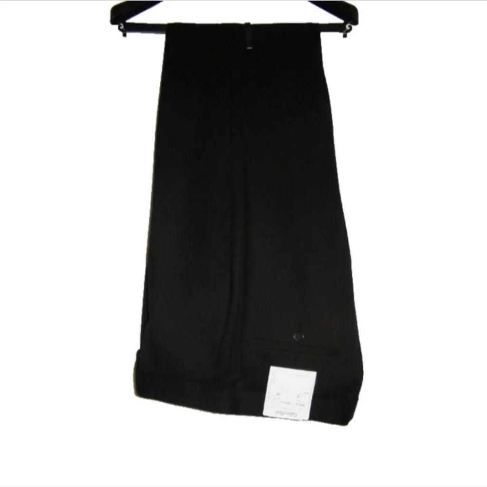 Calvin Klein Black Slim Fit Wool Suit